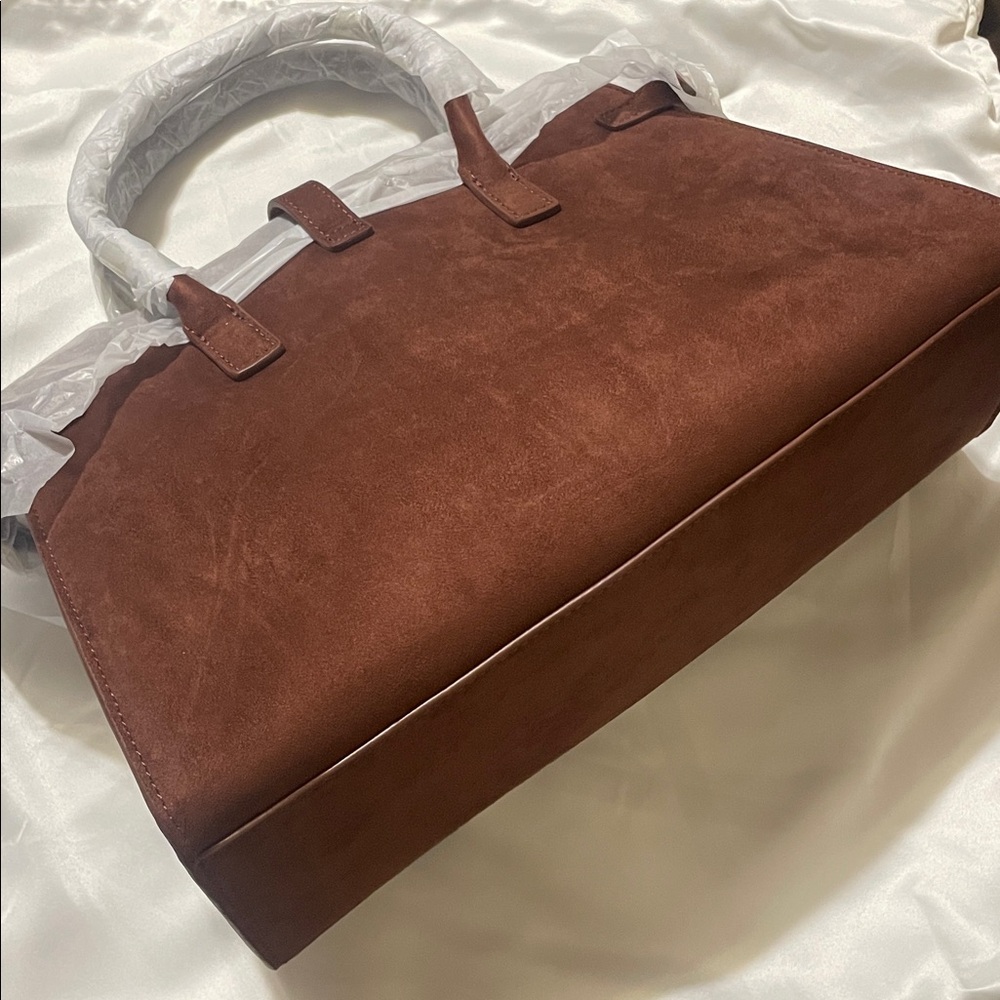 JW PEI Saige Faux Suede Tote Bag Brown MSRP$169 - Picture 7 of 11